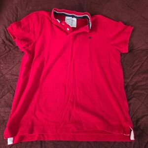 Aeropostale Vibrant Red Polo Shirt